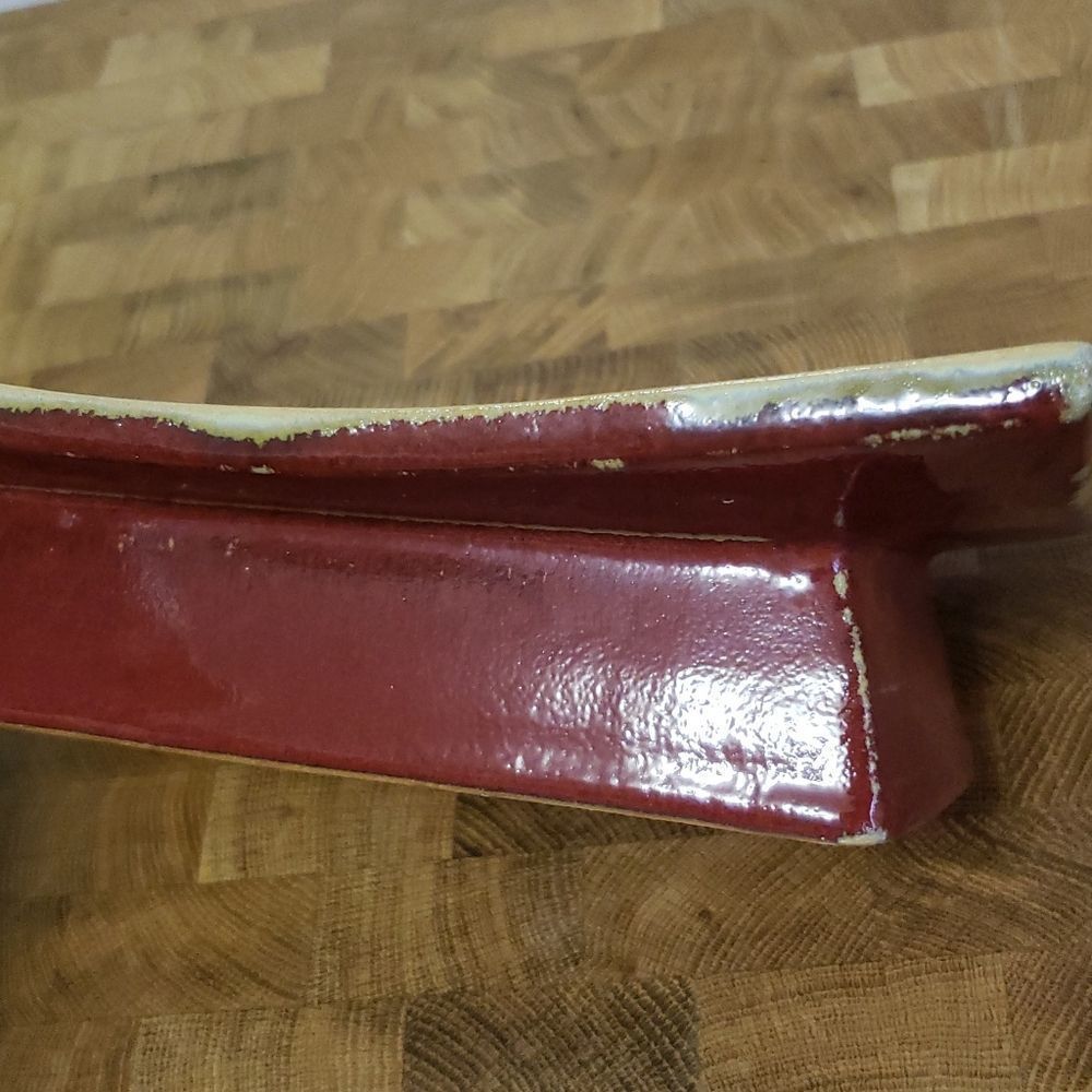 Red distressed Pillar Candle Tray - Picture 12 of 13